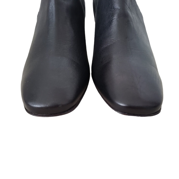 AMALFI by Rangoni Leather Square Toe Heeled Chelsea Boots Narrow Fit - Picture 8 of 16